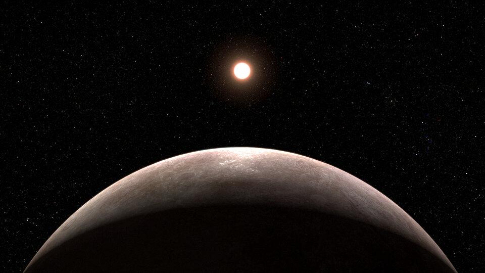 An illustration of LHS 475 b exoplanet.