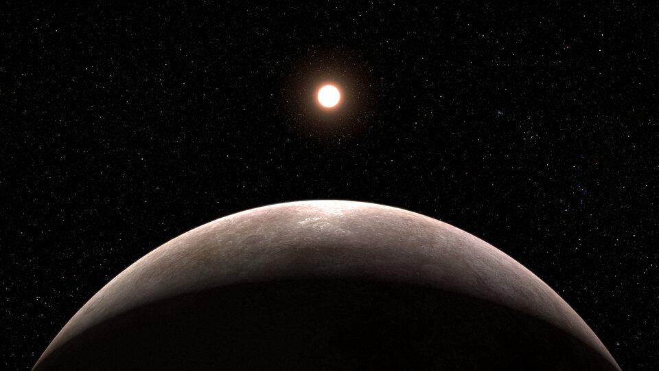 An illustration of LHS 475 b exoplanet.