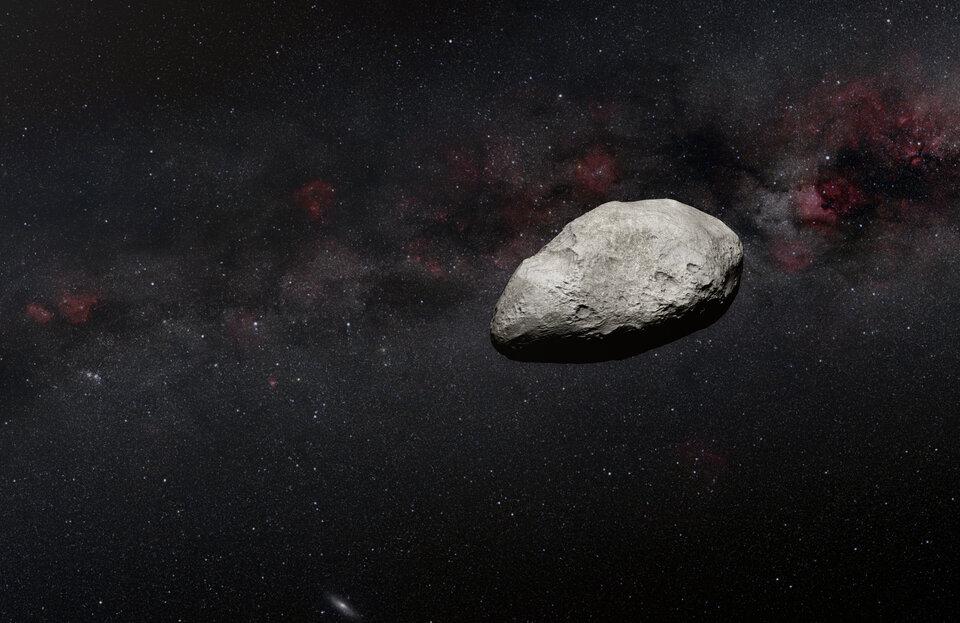 ESA Illustration of Newly Discovered Asteroid