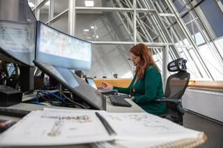 Charlie Blackwell-Thompson, NASA Artemis launch director, leads the Artemis II launch simulation at Kennedy. Artemis II will be the first mission with astronauts that will test and check out all of the Orion spacecraft systems needed for future crewed missions.